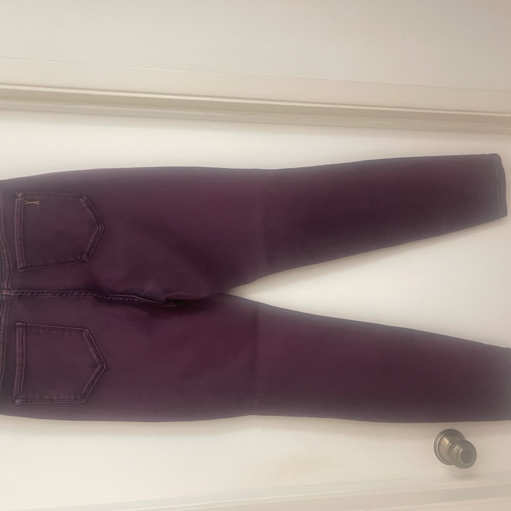 Boho Skinny Purple Jeans